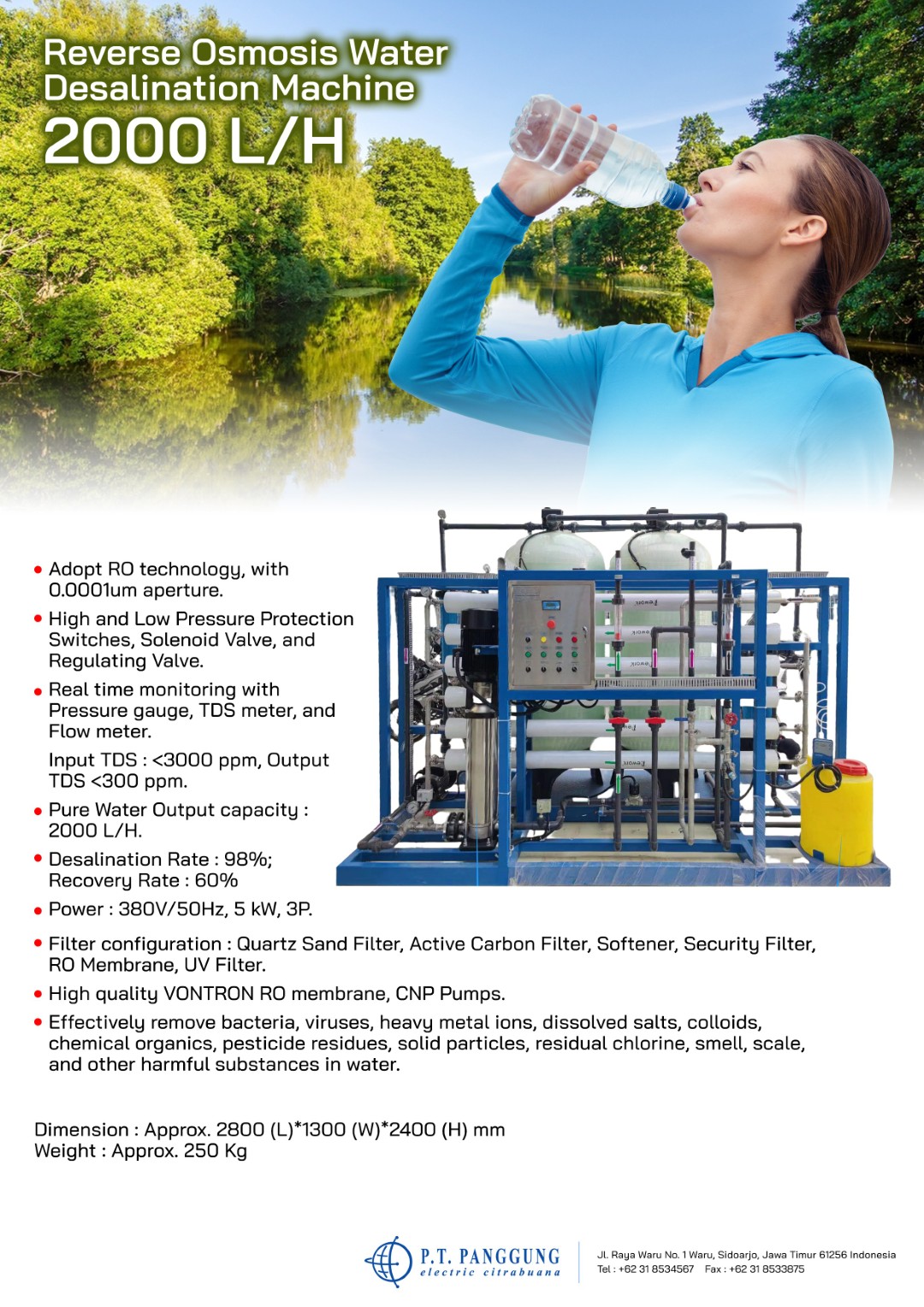 Reverse Osmosis 2000 L